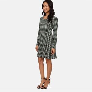 Michael Kors flare dress green/maroon